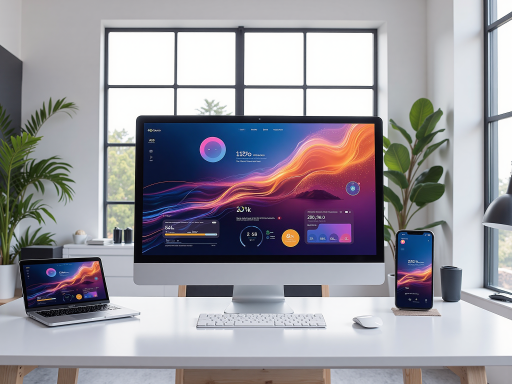 现代化AI内容创作平台界面展示,多个功能模块展示,数据分析图表,智能推荐系统界面,专业内容创作工具